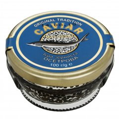 Caviar granulated sturgeon lightly-salt CAVIAR MALOSSOL 100g