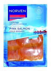 Cold smoked Pink salmon cut 120g