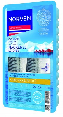 test 65 грн Catalog Fillet mackerel in oil 250g